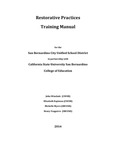Restorative Practices  Training Manual