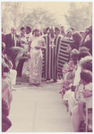 Amina Carter entering wedding
