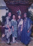 Ratibu Jacocks and Amina Carter at wedding