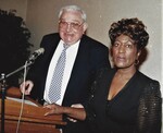 Bonnie Johnson at award ceremony