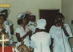 Women singing in church