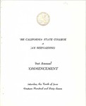 Commencement Program 1967 by CSUSB