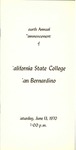 Commencement Program 1970 by CSUSB