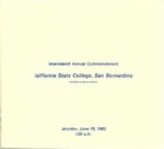 Commencement Program 1983 by CSUSB