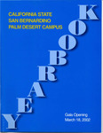 2002 - Yearbook for the Gala Opening of the Palm Desert Campus
